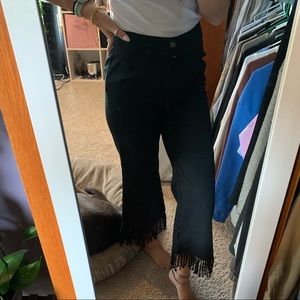 Fringe bell bottom